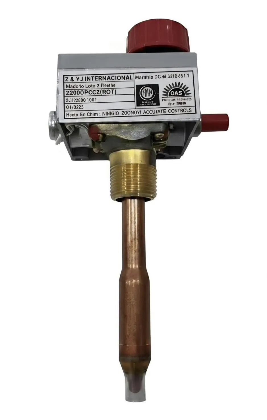 Termostato para termotanque a gas Señorial